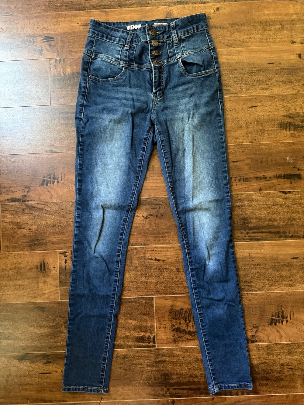 Vienna High-Rise Skinny Jeans - Dark Blue Wash